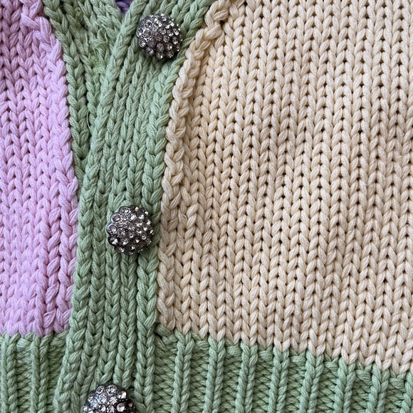 Blue Blush Pastel Knit Cardigan - Picture 5 of 7